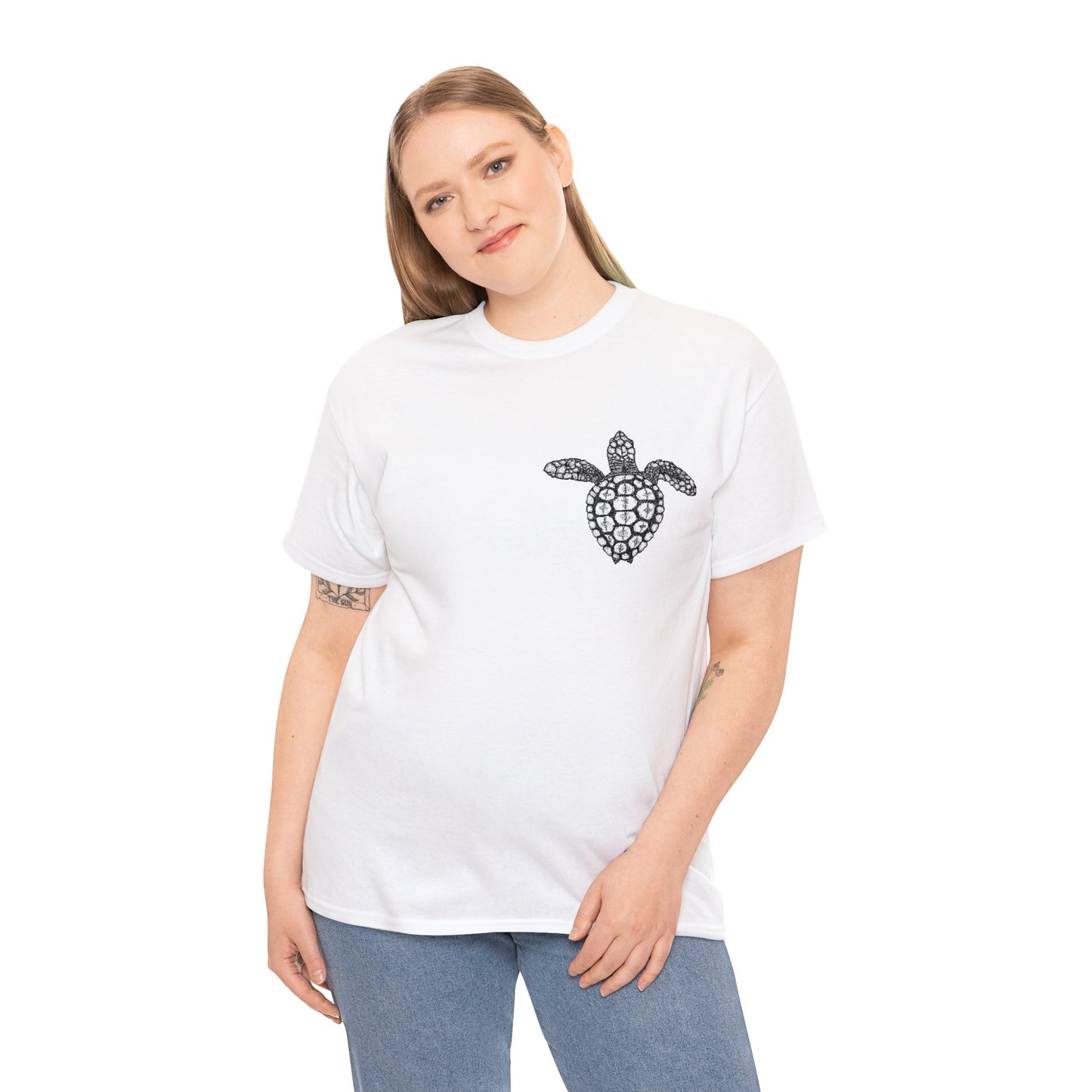 Loggerhead Turtle Unisex Heavy Cotton Tee