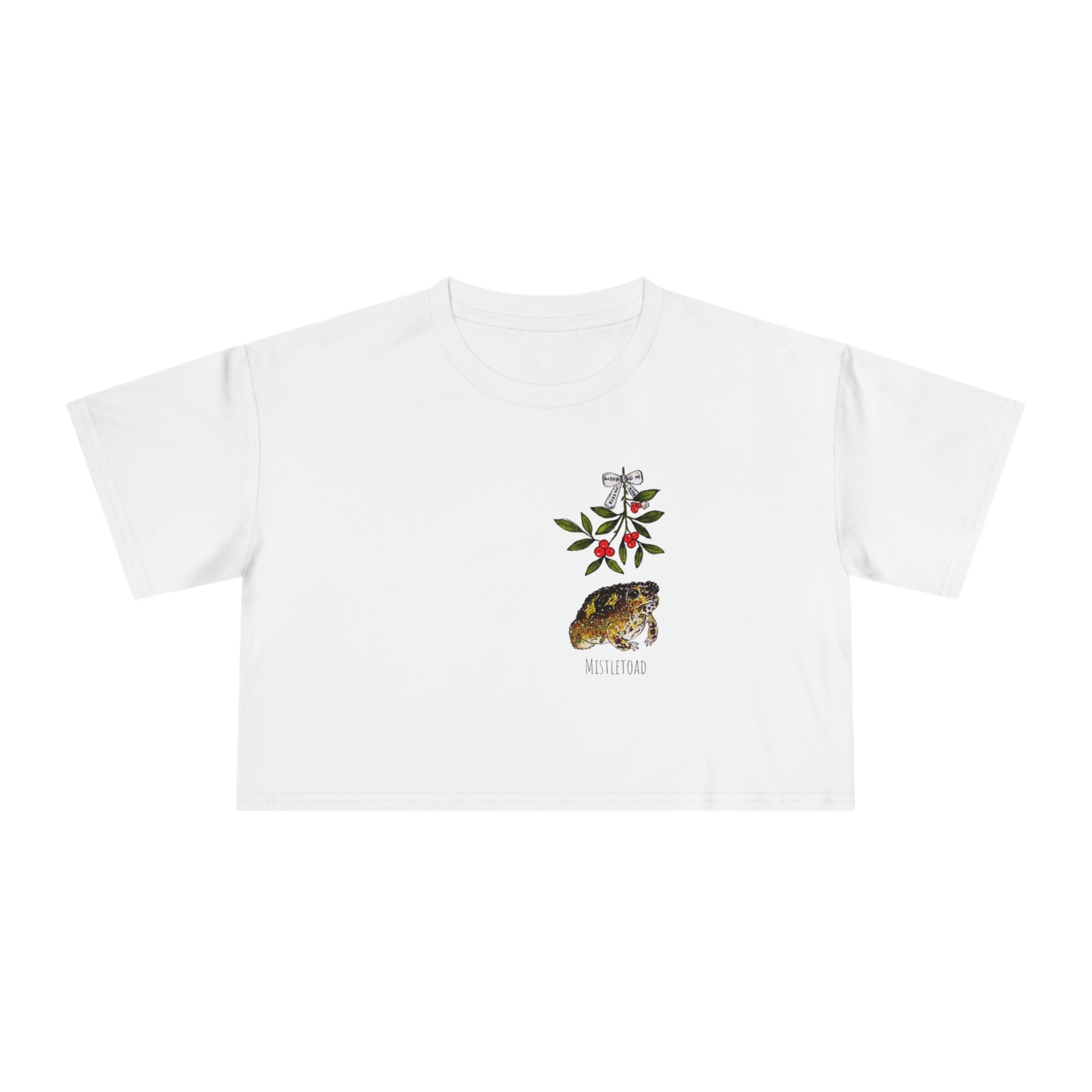‘Mistletoad’ Women's Crop Tee