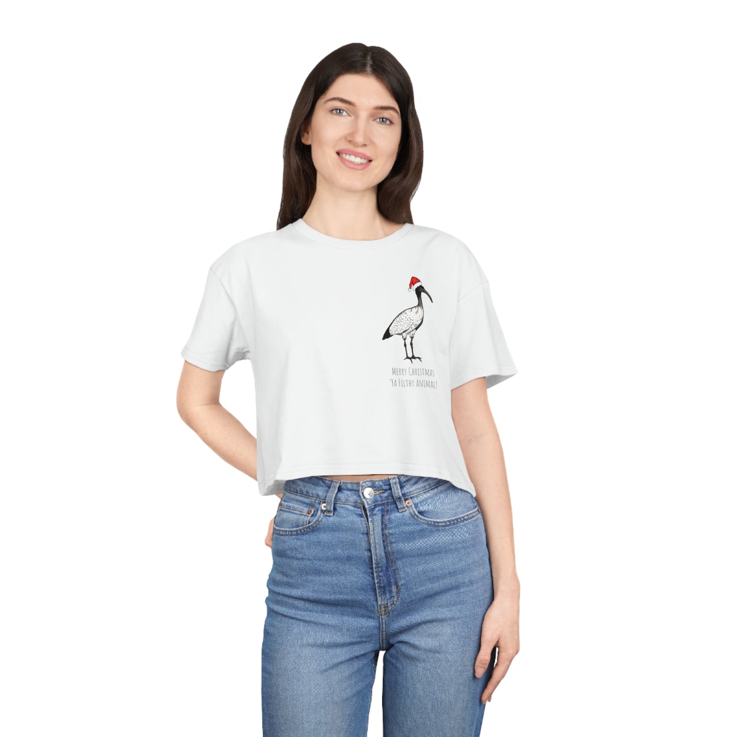 Christmas Ibis Crop Tee