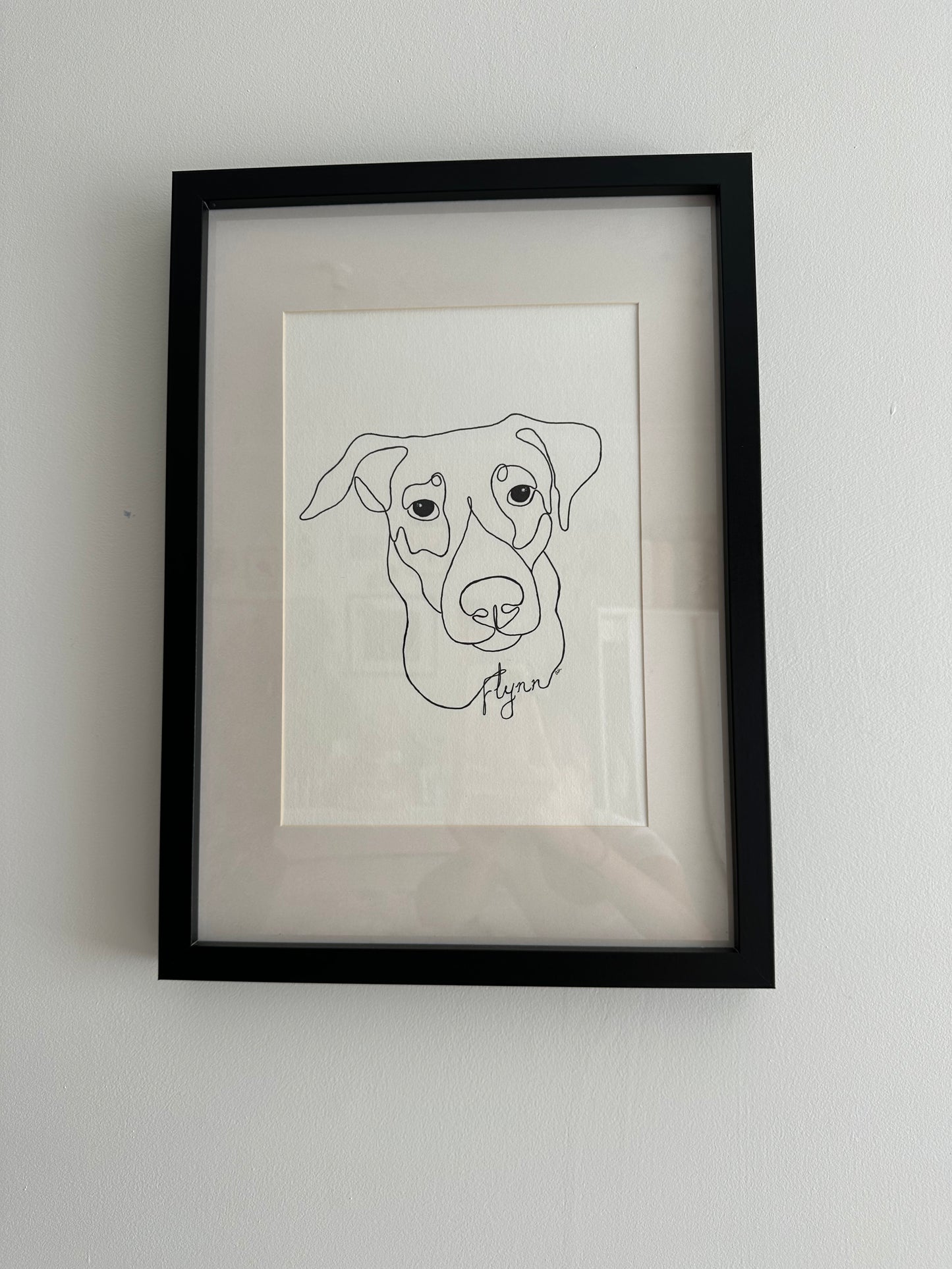 One-line style mini portraits