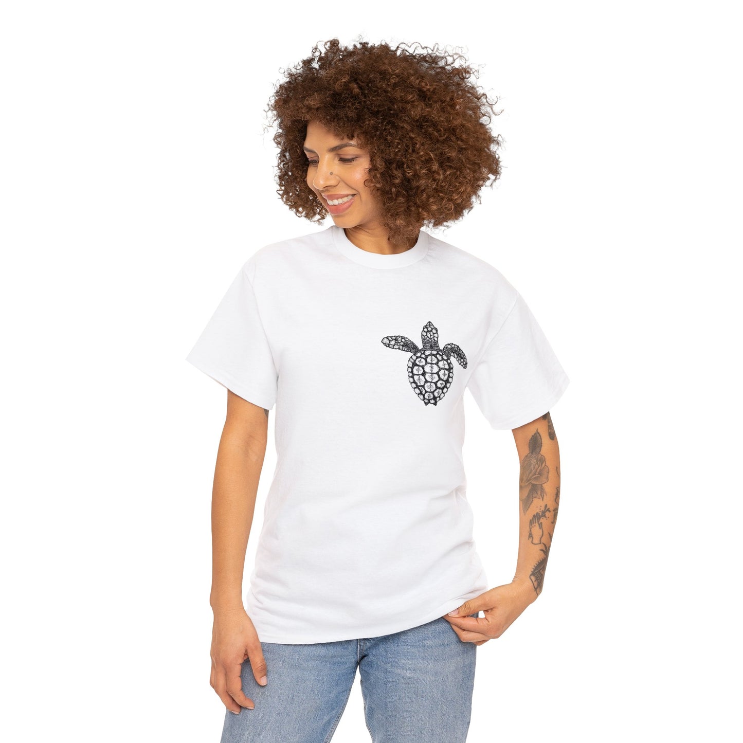 Loggerhead Turtle Unisex Heavy Cotton Tee