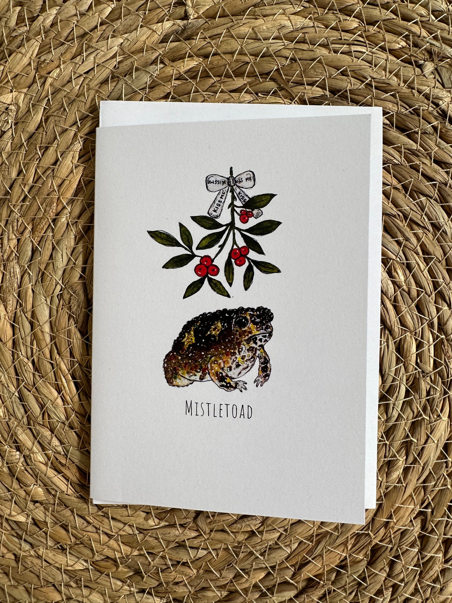 Mistletoad Christmas Card